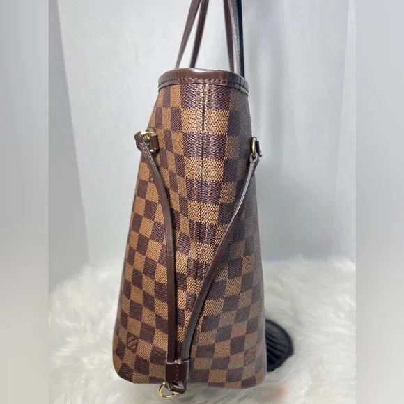 LV Neverfull Mm Damier Ebene Tote Bag - Picture 5 of 17